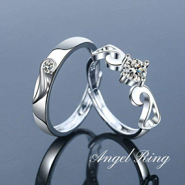 エンジェルリング ペアリング 天使の羽 天使の愛 指輪 レディースのアクセサリー(リング(指輪))の商品写真