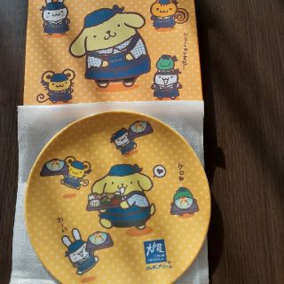 ポムポムプリン(ポムポムプリン)のお値下げ！非売品　大戸屋　ポムポムプリン　お皿(食器)