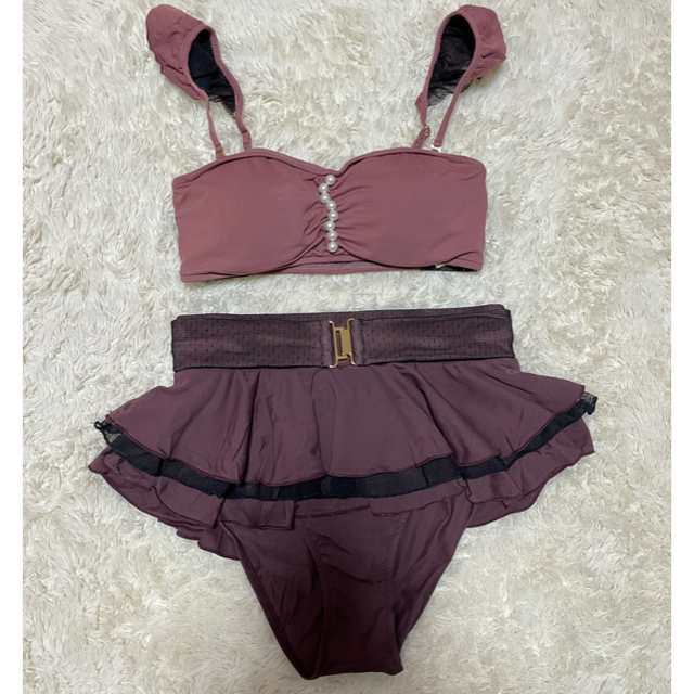 Herlipto♡ Pearl Belted Bikini クリアバッグ付