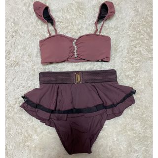 Herlipto♡ Pearl Belted Bikini クリアバッグ付の通販 by .|ラクマ