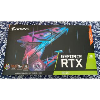 新品 GIGABYTE RTX3070 GV-N3070AORUS M-8GD(PCパーツ)