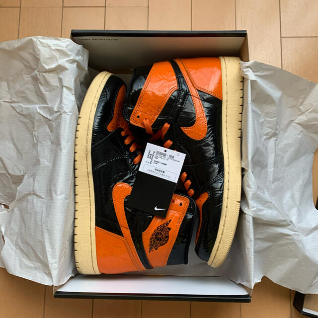 28.5cm JORDAN1 ジョーダン1 black orange