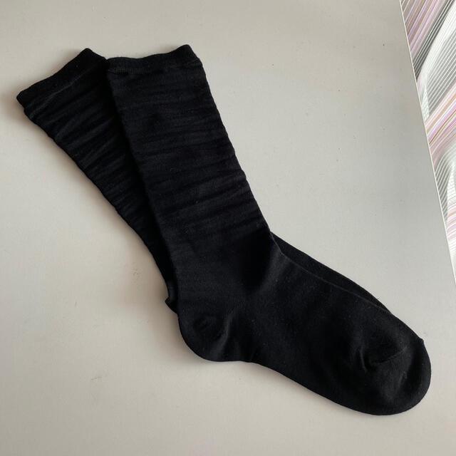 靴下　黒 レディースのレッグウェア(ソックス)の商品写真