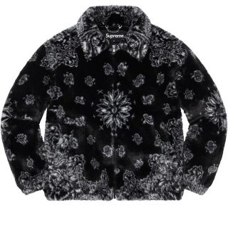 シュプリーム(Supreme)のBandana Faux Fur Bomber JacketM黒(ブルゾン)