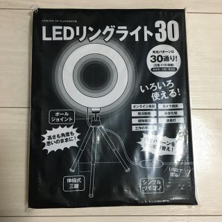 ショウガクカン(小学館)のDIME LEDリングライト30 小学館(ストロボ/照明)