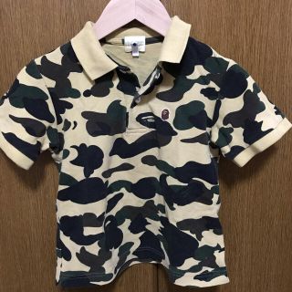 アベイシングエイプ(A BATHING APE)のBapekids カモ柄ポロシャツ 110cm(その他)