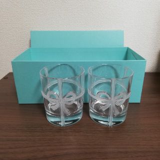 ティファニー(Tiffany & Co.)のTiffany＆Co. ティファニー ボウグラスペアセット(グラス/カップ)