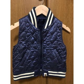 アベイシングエイプ(A BATHING APE)のBapekids スター柄リバーシブルベスト110cm(ジャケット/上着)