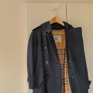 バーバリー(BURBERRY)のバーバリー トレンチコート 美品 ネイビー ライナー付き(トレンチコート)