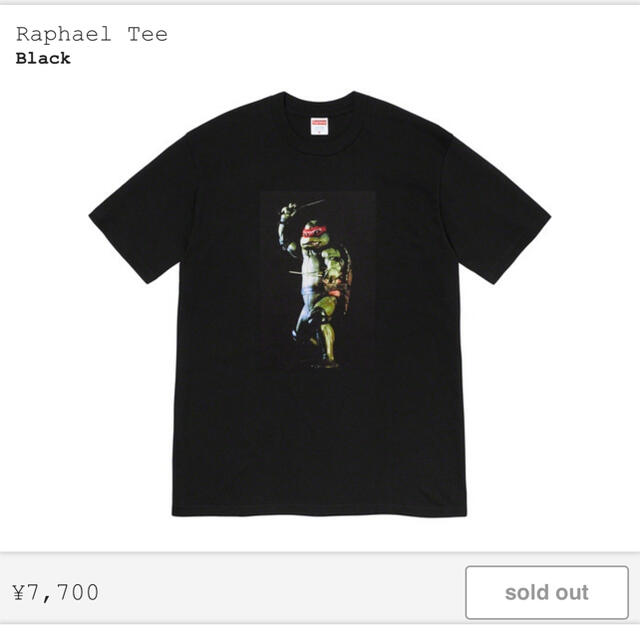 Supreme(シュプリーム)のsupreme Raphael Tee Mサイズ メンズのトップス(Tシャツ/カットソー(半袖/袖なし))の商品写真