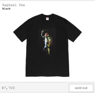 シュプリーム(Supreme)のsupreme Raphael Tee Mサイズ(Tシャツ/カットソー(半袖/袖なし))