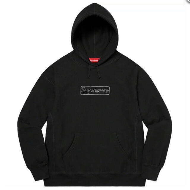 KAWS Chalk Logo Hooded Sweatshirt 黒 L