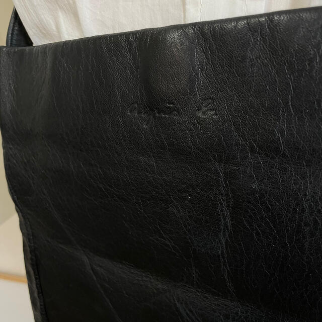agnes b.(アニエスベー)のagnes b. アニエスベー　レザー　ショルダーバッグ　黒 レディースのバッグ(ショルダーバッグ)の商品写真