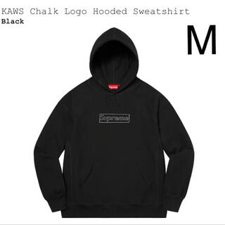 シュプリーム(Supreme)のKAWS Chalk Logo Hooded Sweatshirt 黒(パーカー)