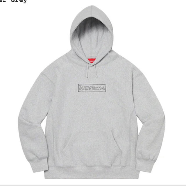 supreme kaws chalk logo hooded sweat box