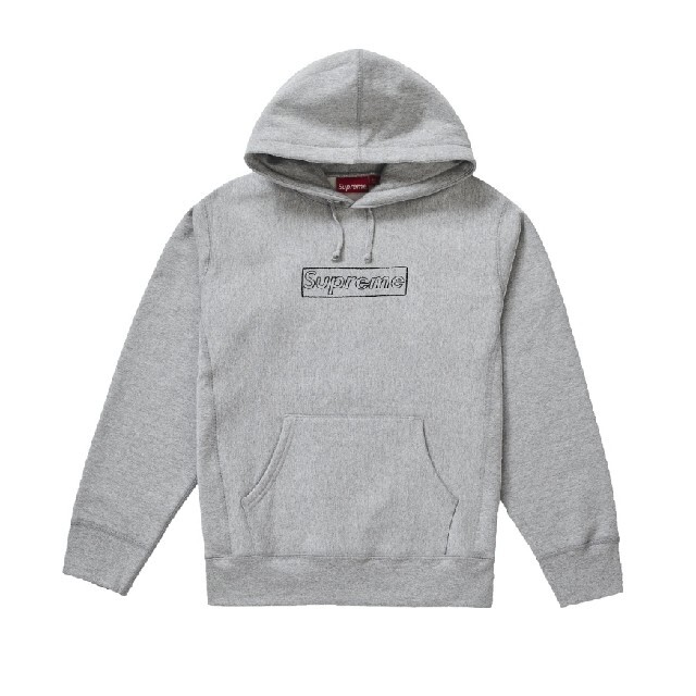 SUPREME KAWS CHALK LOGO HOODEDSWEATSHIRT