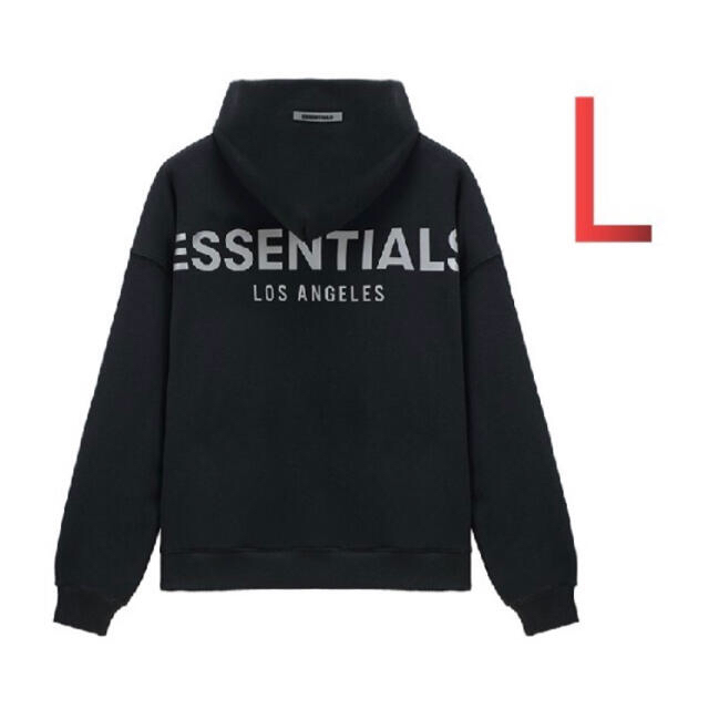Essential - サイズL黒fog essentials パーカー エッセンシャルズ Los