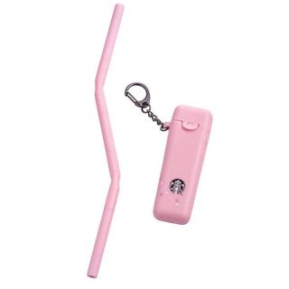 スターバックスコーヒー(Starbucks Coffee)の台湾 スターバックス 桜商品 折りたたみ式 ストロー リユーザブル 収納タイプ(食器)