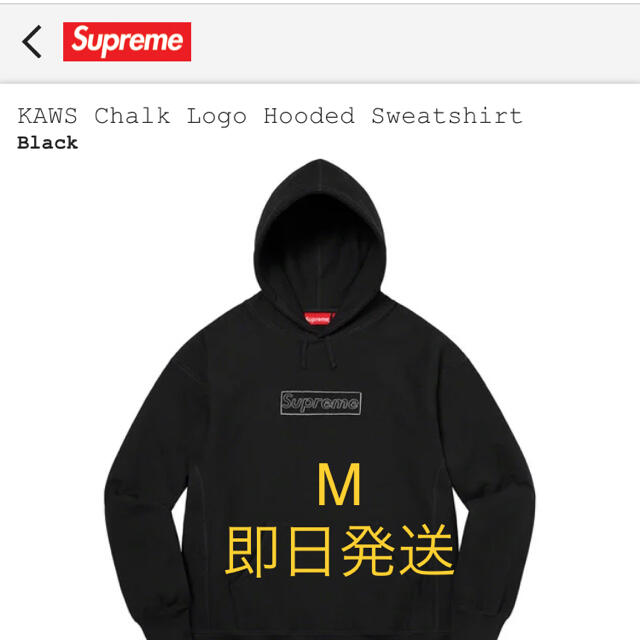 Supreme(シュプリーム)のKAWS Chalk Logo Hooded Sweatshirt メンズのトップス(パーカー)の商品写真