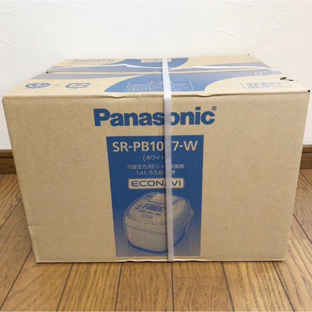 パナソニック SR-PB10E7-W 可変圧力IH炊飯器 5.5合炊 おどり炊き