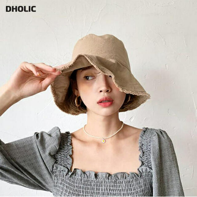 dholic(ディーホリック)のDHOLIC ブレイドバケットハット レディースの帽子(ハット)の商品写真