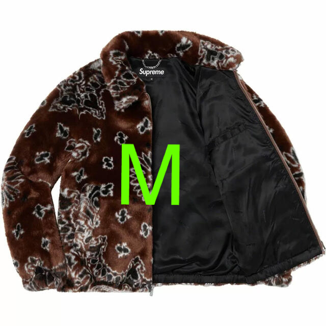 Bandana Faux Fur Bomber Jacket