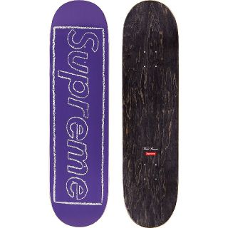 シュプリーム(Supreme)のKAWS Chalk Logo Skateboard VIOLET パープル(スケートボード)