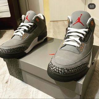 ナイキ(NIKE)の【新品未使用品】NIKE AIR JORDAN 3 "COOL GREY"(スニーカー)