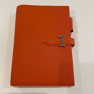 フランクリンプランナー(Franklin Planner)の【再開様専用】フランクリンプランナー 手帳カバー オレンジ(コンパクトサイズ)(ファイル/バインダー)