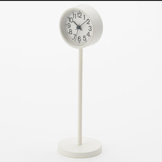 ムジルシリョウヒン(MUJI (無印良品))の無印良品　公園の時計　ミニ　ホワイト(置時計)