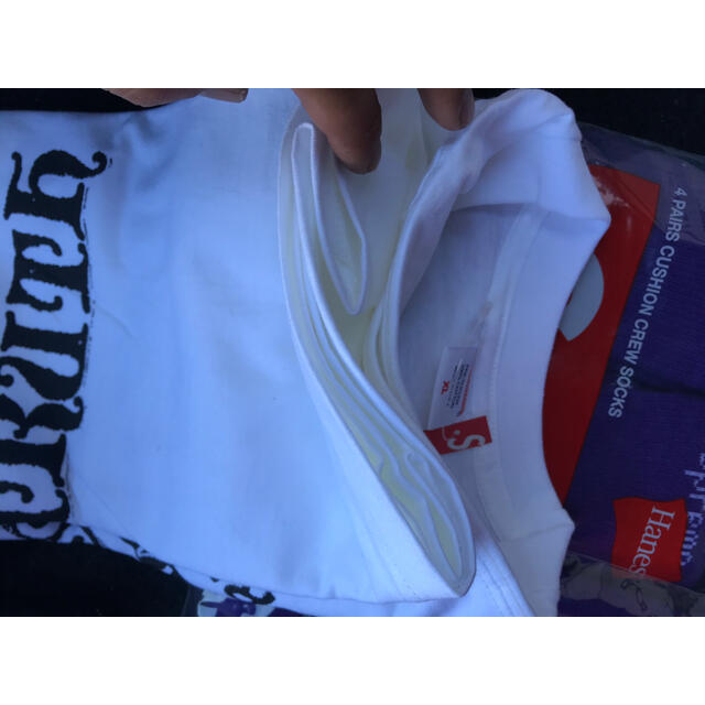 supreme 21ss 立ち上げ　Spiral tee white XL