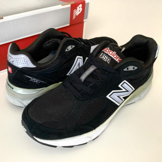 【新品未使用】newbalance990V3 BK 27cm 正規品