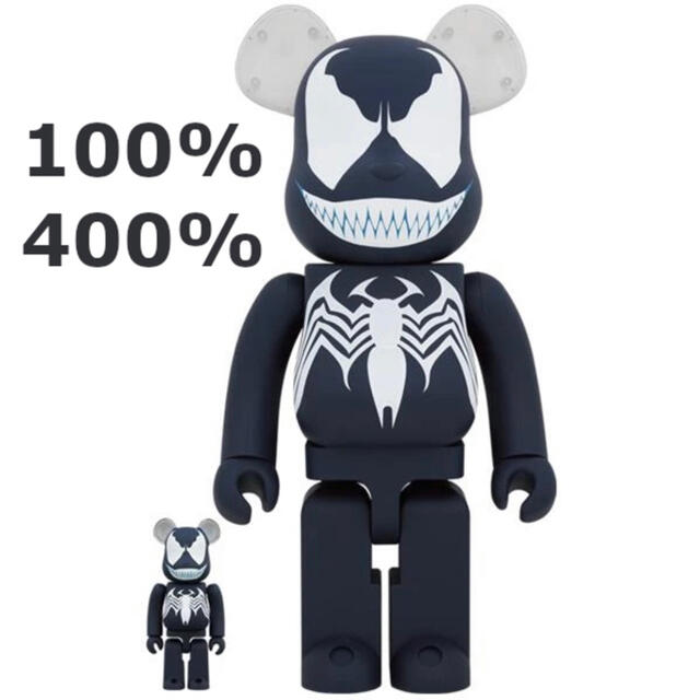 MEDICOM TOY BE@RBRICK VENOM 100% 400%