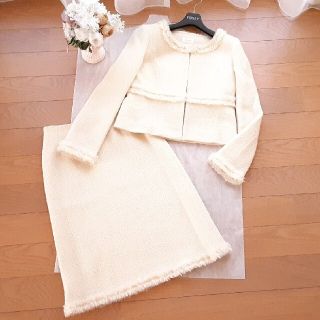 フォクシー(FOXEY)の*美品*　ハロッズ　ツィード　スーツ　セットアップ　エポカ　フォクシー　ルネ(スーツ)