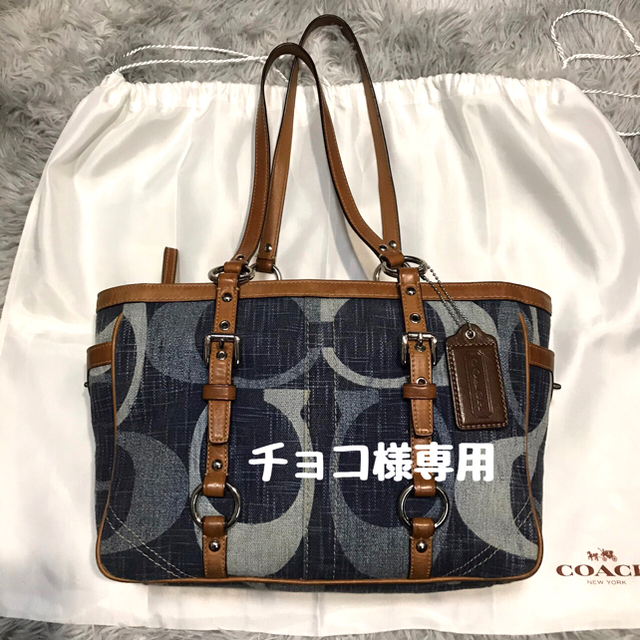 COACH デニムトートバッグレディース