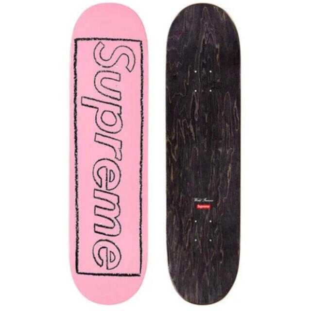 supreme kaws skateboard deck ピンク