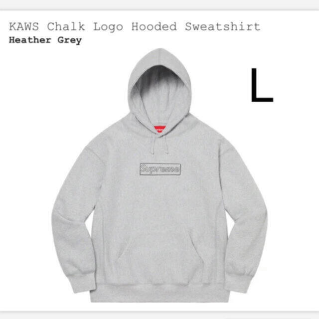 supreme kaws chalk logo hoodedノースフェイス