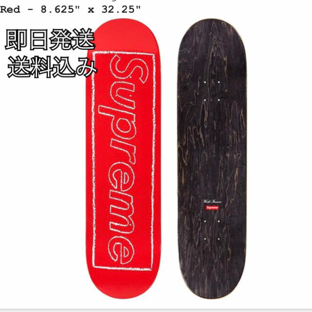 supreme kaws デッキ　赤