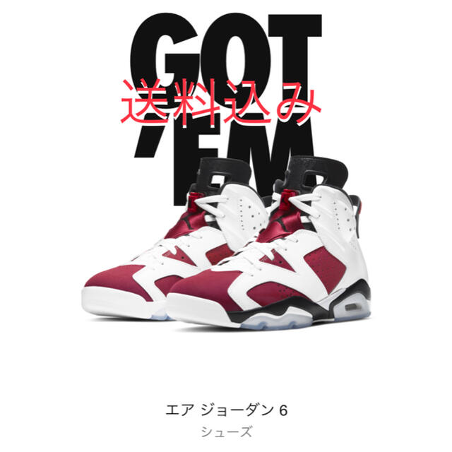 NIKE  Air Jordan 6 Carmaine  2021  カーマインメンズ