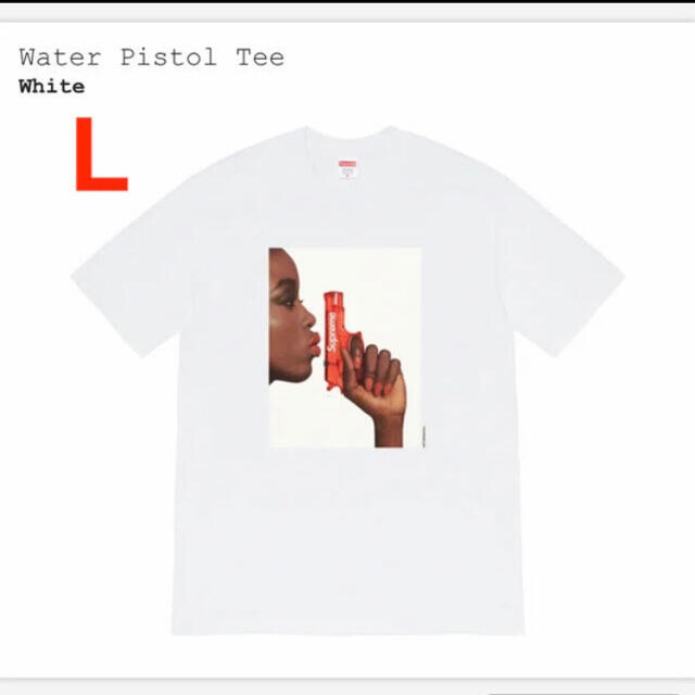 Tシャツ/カットソー(半袖/袖なし)新品Lサイズ supreme Water Pistol Tee White