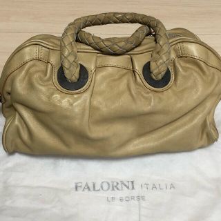 ファロルニ(FALORNI)のFALORNI ファロルニ　皮革ハンドバッグ　イタリア製(ハンドバッグ)