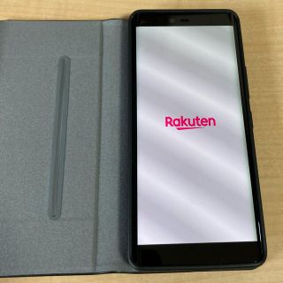 ラクテン(Rakuten)のrakuten hand 本体（ブラック）+専用ケース(スマートフォン本体)