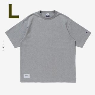 ダブルタップス(W)taps)の★ Lサイズ ★ champion x WTAPS SS Tシャツ GRAY(Tシャツ/カットソー(半袖/袖なし))