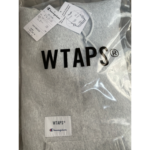 wtaps champion reverse weave hooded グレー