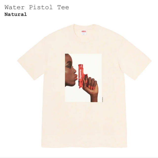 Supreme Water Pistol Tee Natural Mサイズ