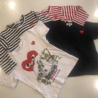 コムデギャルソン(COMME des GARCONS)のPLAY comme des garçons サイズ6 Tシャツ　4枚セット(Tシャツ/カットソー)