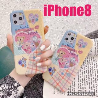 ダッフィー(ダッフィー)の新品 iPhone8 ダッフィー フレンズ スマホケース ディズニー カバー(iPhoneケース)