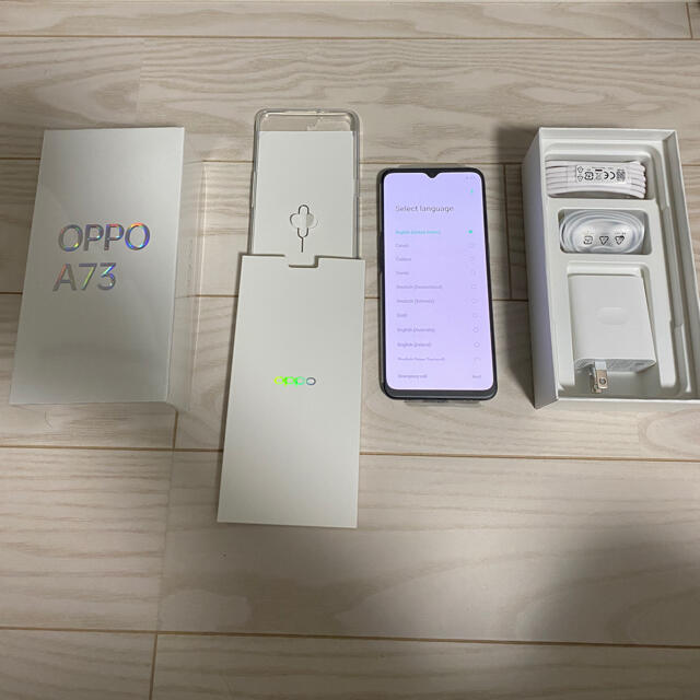 OPPO A73  本体、付属品セット