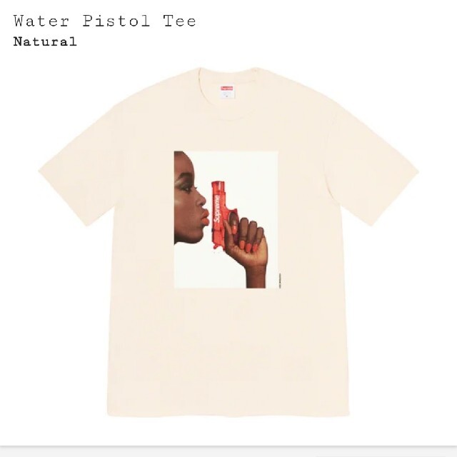 Supreme Water Pistol Tee Natural Lサイズ