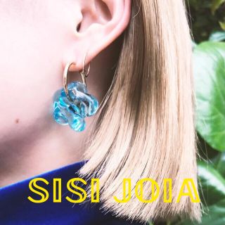 エディットフォールル(EDIT.FOR LULU)の新品★SISI JOIA★フラワー★ガラス★フープ★ピアス(ピアス)